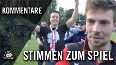 Die Stimmen zum Spiel (Altona 93 – Eutin 08, Aufstiegsrunde Regionalliga Nord)