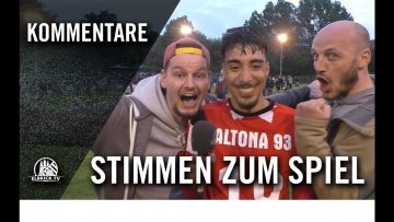 Die Stimmen zum Spiel | Altona 93 – FC Teutonia 05 (34. Spieltag, Oberliga Hamburg)