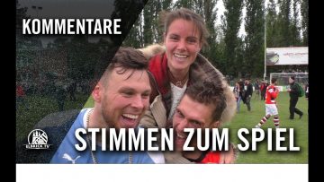 Die Stimmen zum Spiel | Altona 93 – Heider SV (Regionalliga, Aufstiegsrunde)