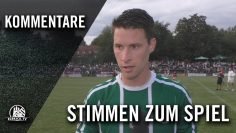 Die Stimmen zum Spiel | Altona 93 – VfB Lübeck (2. Spieltag, Regionalliga Nord)