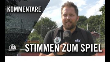 Die Stimmen zum Spiel | ASV Hamburg – VfL Lohbrügge (1. Spieltag, Landesliga Hansa)