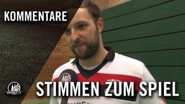 Die Stimmen zum Spiel (Atlético Köln 96 – Futsal Panthers Köln II,  Futsal-Mittelrheinliga)
