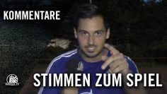 Die Stimmen zum Spiel | Bahrenfelder SV – Blau-Weiss Ellas (1. Spieltag, Kreisklasse 7)
