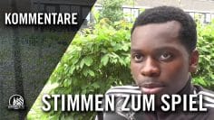 Die Stimmen zum Spiel (Bedburger BV – FC Hürth, U19 A-Junioren, Finale, Kreispokal der A-Junioren)