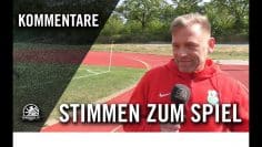 Die Stimmen zum Spiel | Berlin United – Friedenauer TSC (26. Spieltag, Landesliga, Staffel 2)