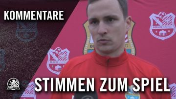 Die Stimmen zum Spiel | Berlin United – Frohnauer SC (12. Spieltag, Berlin-Liga)