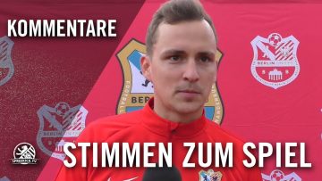 Die Stimmen zum Spiel | Berlin United – SD Croatia (3. Runde, Pokal)