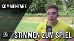 Die Stimmen zum Spiel (Berliner SC – Berliner AK, U17 B-Junioren, Verbandsliga, St.1) | SPREEKICK.TV