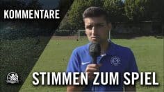 Die Stimmen zum Spiel | Berliner SC U15 – SC Staaken U15 (6. Spieltag, C-Junioren Verbandsliga)