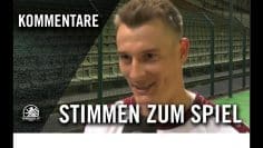 Die Stimmen zum Spiel | BFC Dynamo – Tennis Borussia Berlin (Halbfinale, Pokal)