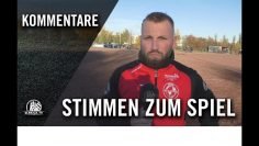 Die Stimmen zum Spiel | BFSV Atlantik 97 – SV Börnsen II (15. Spieltag, Kreisliga 3)