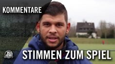 Die Stimmen zum Spiel (Blau-Weiß Oberhausen – SV Adler-Osterfeld, Bezirksliga, Gruppe 5)