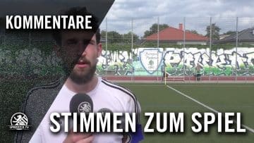 Die Stimmen zum Spiel (Borussia Pankow – Friedrichshagener SV, Berliner Pokal der 1. Herren)