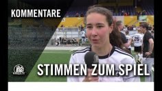 Die Stimmen zum Spiel | Bramfelder SV – FC St. Pauli (Finale, Pokal der Frauen)