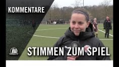 Die Stimmen zum Spiel | Bramfelder SV – FC St. Pauli (16. Spieltag, Frauen-Regionalliga Nord)