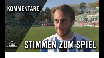 Die Stimmen zum Spiel | BSG Chemie Leipzig – FC Blau-Weiß Leipzig (3. Runde, Pokal)