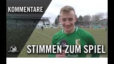 Die Stimmen zum Spiel | BSG Chemie Leipzig – FSV Wacker Nordhausen II