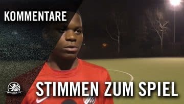 Die Stimmen zum Spiel (BSV 1892 – 1. FC Wilmersdorf, U17 B-Junioren, Bezirksliga) | SPREEKICK.TV