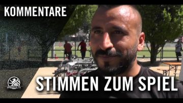 Die Stimmen zum Spiel (BSV Al-Dersimspor II – FC Kreuzberg, Kreisliga B, Staffel 1)
