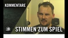 Die Stimmen zum Spiel | BSV Eintracht Mahlsdorf – VSG Altglienicke (Achtelfinale, Pokal)