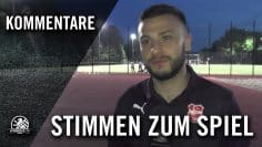 Die Stimmen zum Spiel (BSV Hürtükel – Berliner SC, U17 B-Junioren, Testspiel) | SPREEKICK.TV