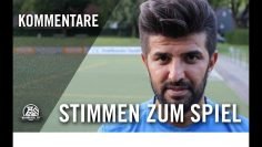 Die Stimmen zum Spiel | BW Oberhausen – DJK Arminia Klosterhardt (Testspiel)