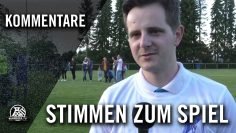 Die Stimmen zum Spiel (BW Voerde – SG Phönix Eving, Relegation zur Bezirksliga)