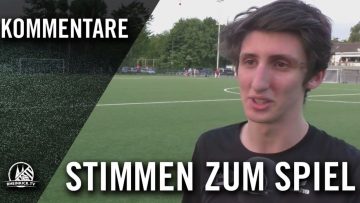 Die Stimmen zum Spiel (CfB Ford Niehl – DJK Südwest, U17-B-Junioren, Halbfinale, Kreispokal 2016/201