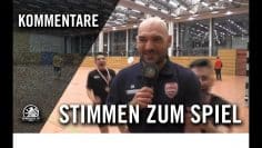Die Stimmen zum Spiel | CFC Hertha 06 – Berlin City Futsal (Finale, Futsal-Pokal)