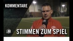 Die Stimmen zum Spiel | CFC Hertha 06 U19 – SV Lichtenberg 47 U19 (2. Spieltag, A-Junioren)