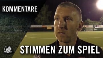 Die Stimmen zum Spiel (CfR Buschbell – FC Hürth, Achtelfinale, Bitburger-Pokal 2016/2017)