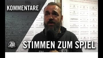Die Stimmen zum Spiel | Concordia Wiemelhausen – 1.FC Kaan-Marieborn (3.Runde, Westfalenpokal)