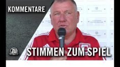 Die Stimmen zum Spiel | Concordia Wiemelhausen – SV Schermbeck (1.Runde, Westfalenpokal)