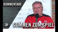 Die Stimmen zum Spiel _ Concordia Wiemelhausen – SV Vestia Disteln _Testspiel_