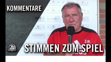 Die Stimmen zum Spiel _ Concordia Wiemelhausen – SV Vestia Disteln _Testspiel_