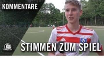 Die Stimmen zum Spiel | Concordia U17 – Hamburger SV U17 (Halbfinale, Pokal)