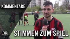 Die Stimmen zum Spiel (Concordia – TuS Osdorf, Viertelfinale, Pokal der 1. Herren 2016/2017)