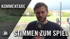 Die Stimmen zum Spiel (Concordia II – HSV Barmbek-Uhlenhorst II, Viertelfinale, Pokal der 2. Herren)