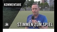 Die Stimmen zum Spiel | Concordia II – Niendorfer TSV II (Finale, Pokal der 2. Herren)