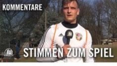 Die Stimmen zum Spiel | Dersimspor II – Harburger TB II (17. Spieltag, Kreisliga 1)