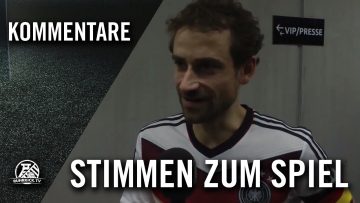 Die Stimmen zum Spiel (Deutschland – England, Futsal-Länderspiel, Test-Hinspiel) | RUHRKICK.TV