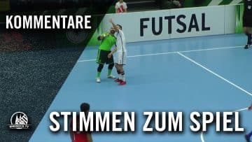 Die Stimmen zum Spiel (Deutschland – England, Futsal-Länderspiel, Test-Rückspiel) | RHEINKICK.TV
