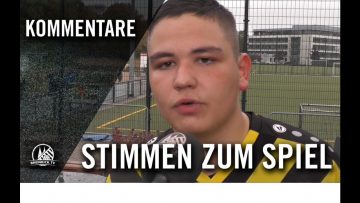 Die Stimmen zum Spiel | Deutz 05 U19 II – Adler Dellbrück U19 (3. Sp., A-Jun. Leistungsklasse)