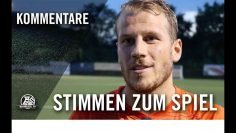Die Stimmen zum Spiel | DJK Arminia Klosterhardt – Wuppertaler SV (1. Runde, Niederrheinpokal)