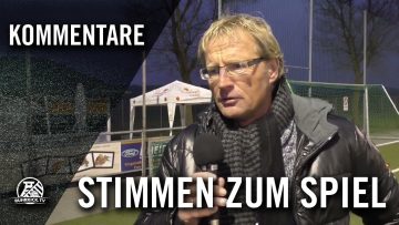 Die Stimmen zum Spiel (DJK Blau-Weiß Mintard – SV Burgaltendorf, Bezirksliga Niederrhein, Gruppe 6)