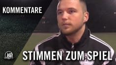 Die Stimmen zum Spiel (DJK Grün-Weiß Nippes – SC Borussia Kalk, U19 A-Junioren, Kreisklasse, Köln)