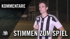 Die Stimmen zum Spiel | DJK Schwarz-Weiss Wiesbaden – SV 1913 Niedernhausen (1. Runde, Kreispokal)