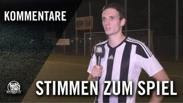Die Stimmen zum Spiel | DJK Schwarz-Weiss Wiesbaden – SV 1913 Niedernhausen (1. Runde, Kreispokal)