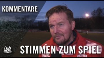 Die Stimmen zum Spiel (DJK TuS Hordel – Lüner SV) | RUHRKICK.TV