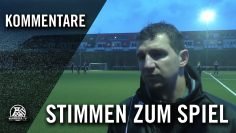 Die Stimmen zum Spiel (DJK TuS Körne – BV Westfalia Wickede II, Kreisliga A2, Kreis Dortmund)